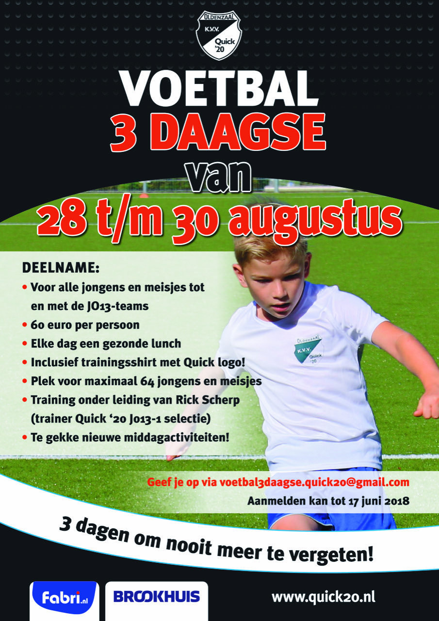 Quick'20 Voetbal 3-daagse | Quick'20